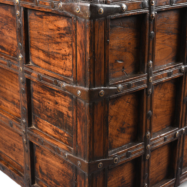 Binding Detail From Antique Indian Stick Box Storage Chest From Jaisalmer - 19th Century | Indigo Antiques