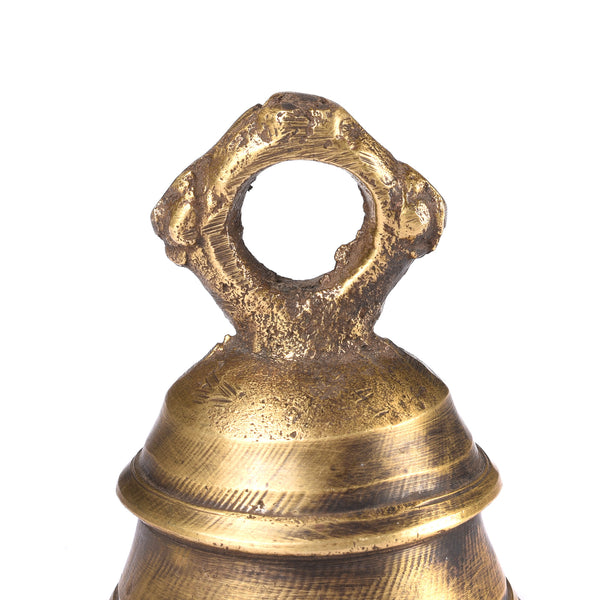 Old Brass Puja Bell From Lucknow - Ca 1920