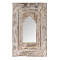 Indian Mihrab Mirror Made From Old Teak (38.5 x 59cm)