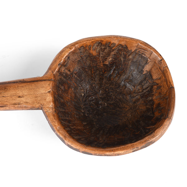 Vintage Wooden Spoon From Banswara - Ca 1920's