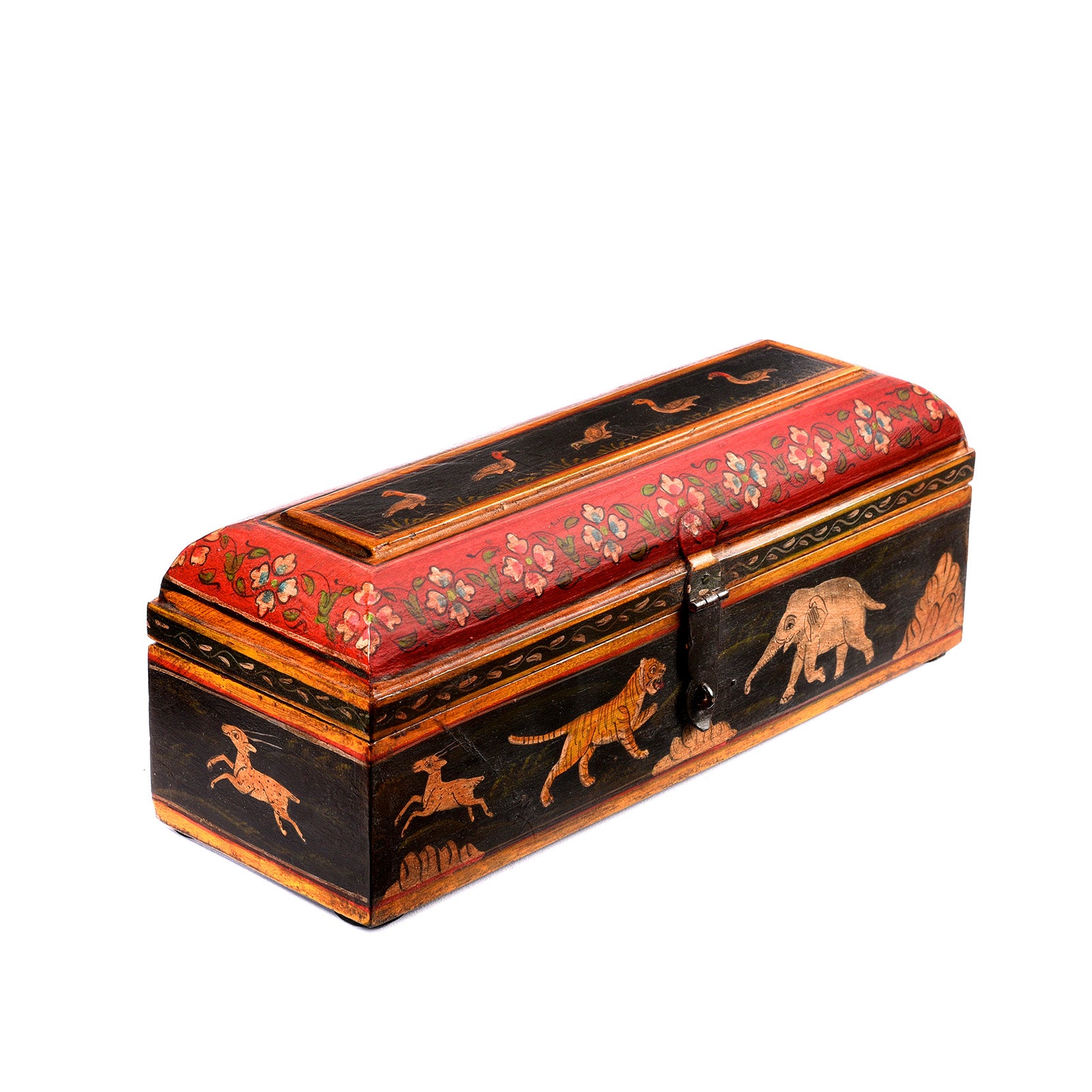 Indian Hand Painted Pen Box | Indigo Antiques
