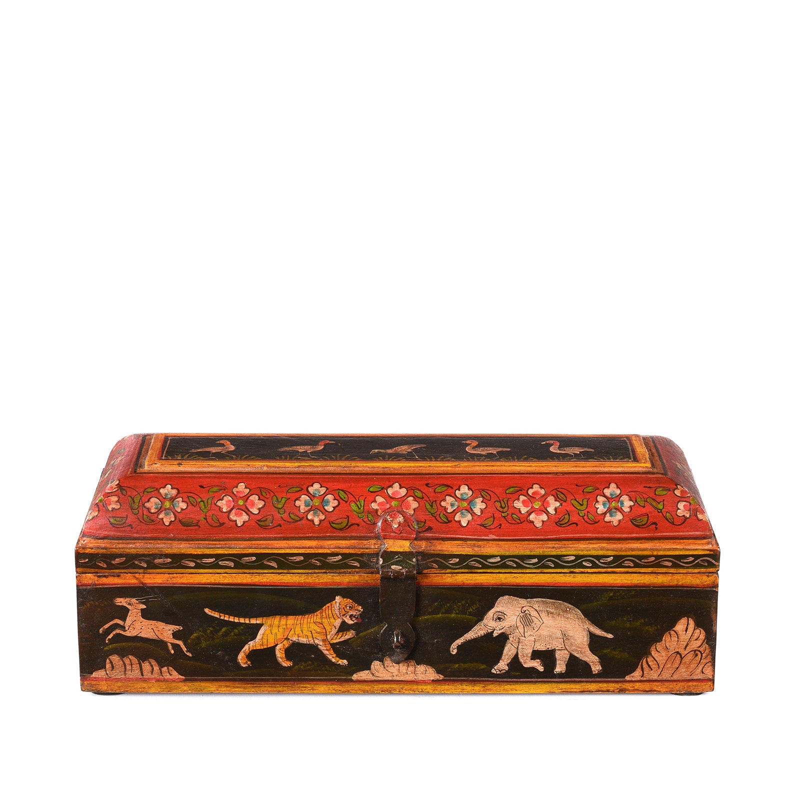 Indian Hand Painted Pen Box | Indigo Antiques