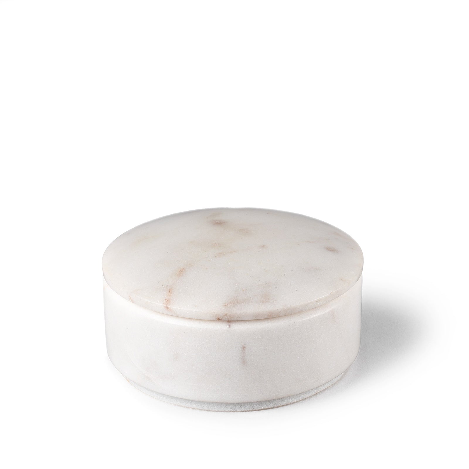 White Marble Pot With Lid - From Rajasthan | Indigo Antiques