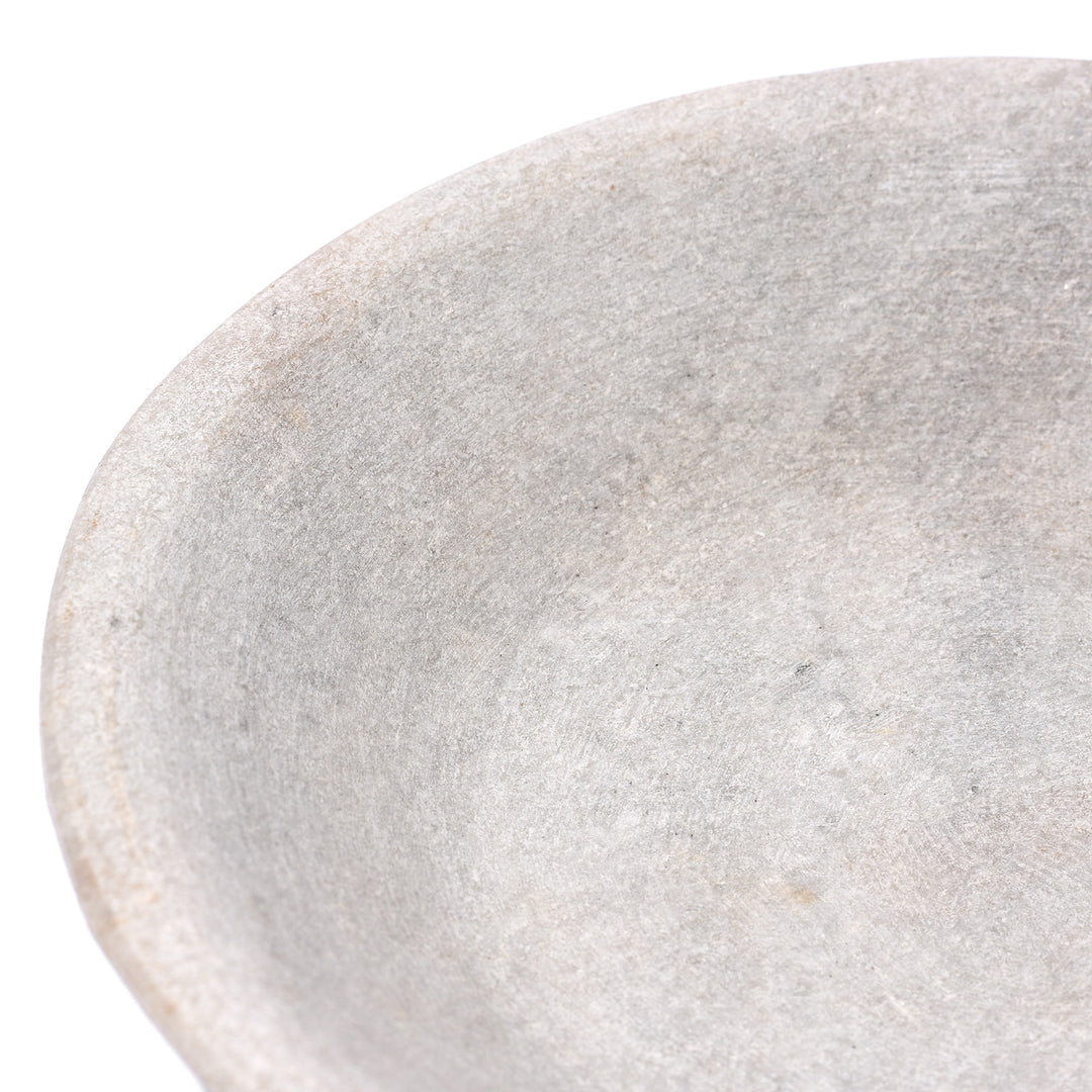 Detail From Hand Carved Marble Bowl From Rajasthan | Indigo Antiques