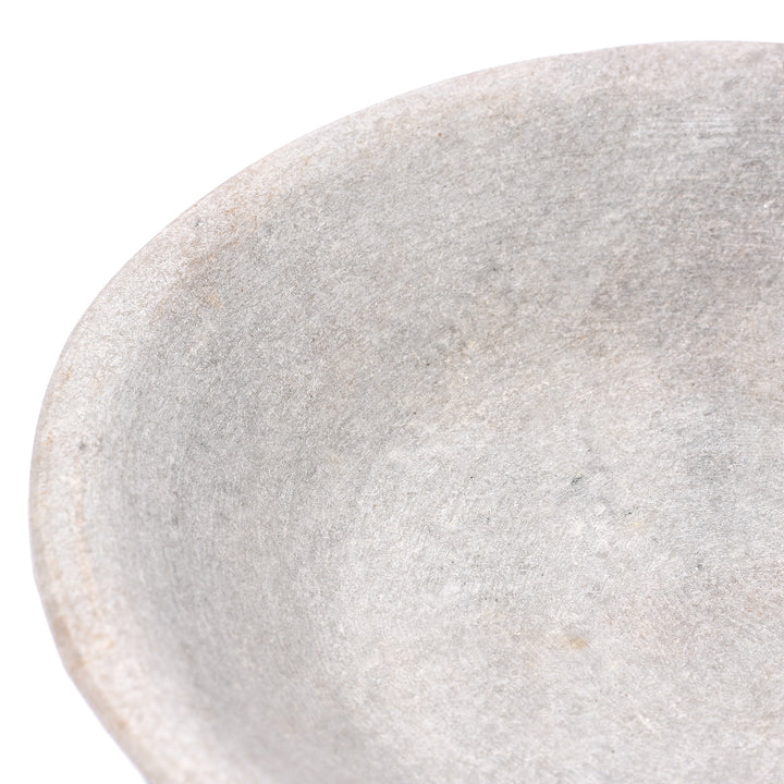 Detail From Hand Carved Marble Bowl From Rajasthan | Indigo Antiques