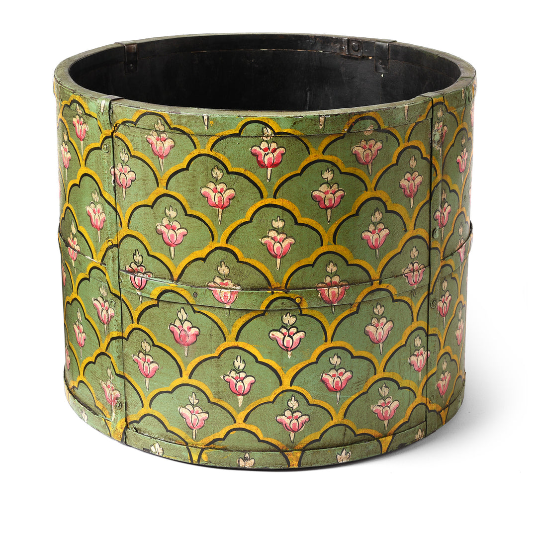 Painted Grain Measure Planter - Mughal Green