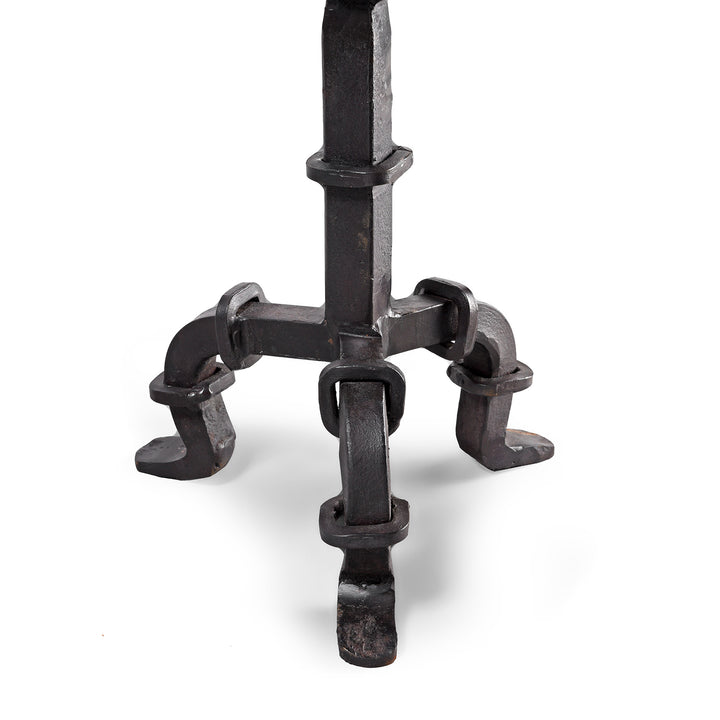 Legs Detail From Wrought Iron Candlestick From Rajasthan | Indigo Antiques