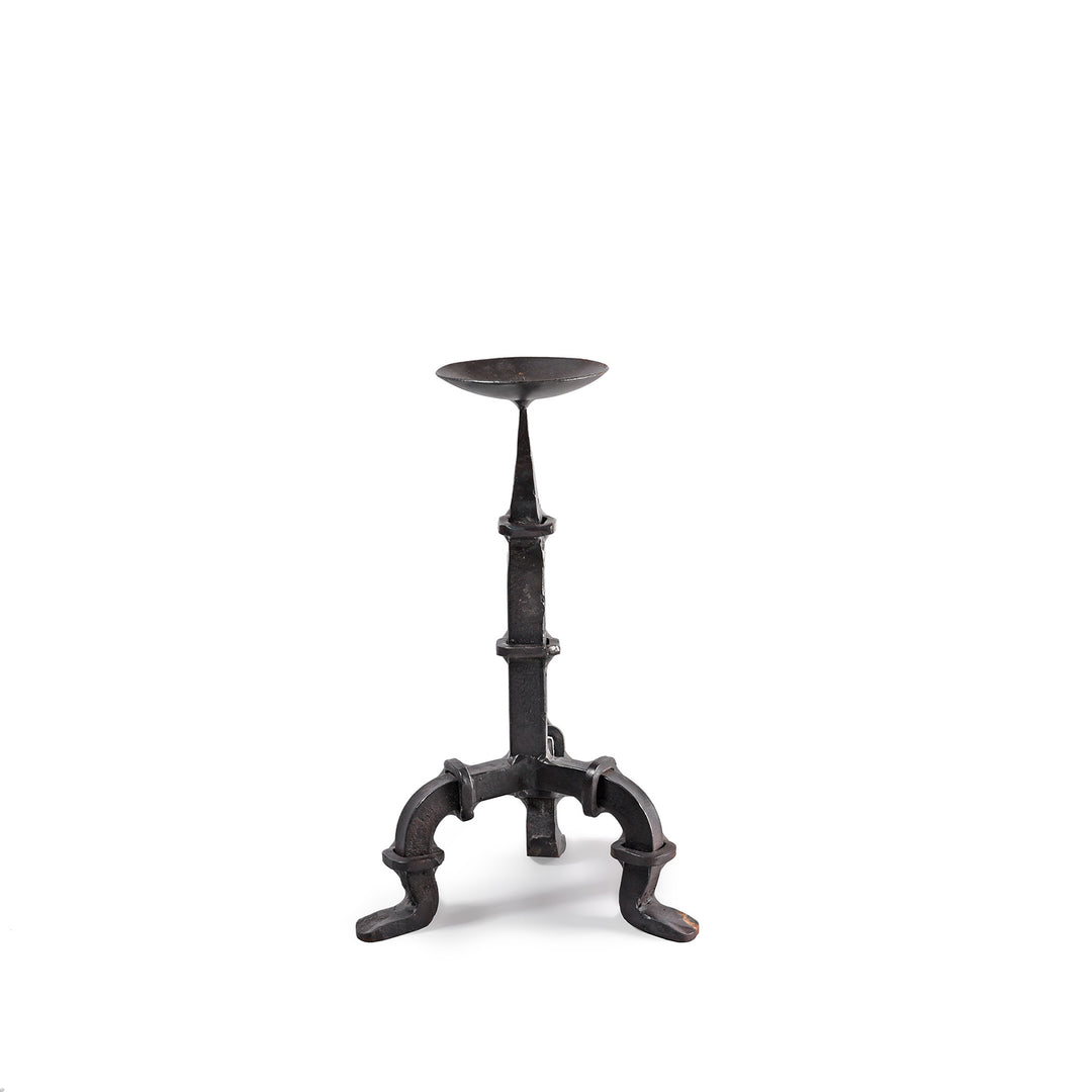 Wrought Iron Candlestick From Rajasthan | Indigo Antiques