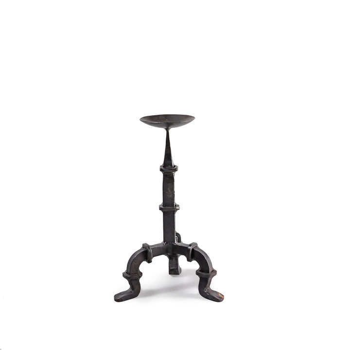 Wrought Iron Candlestick From Rajasthan | Indigo Antiques