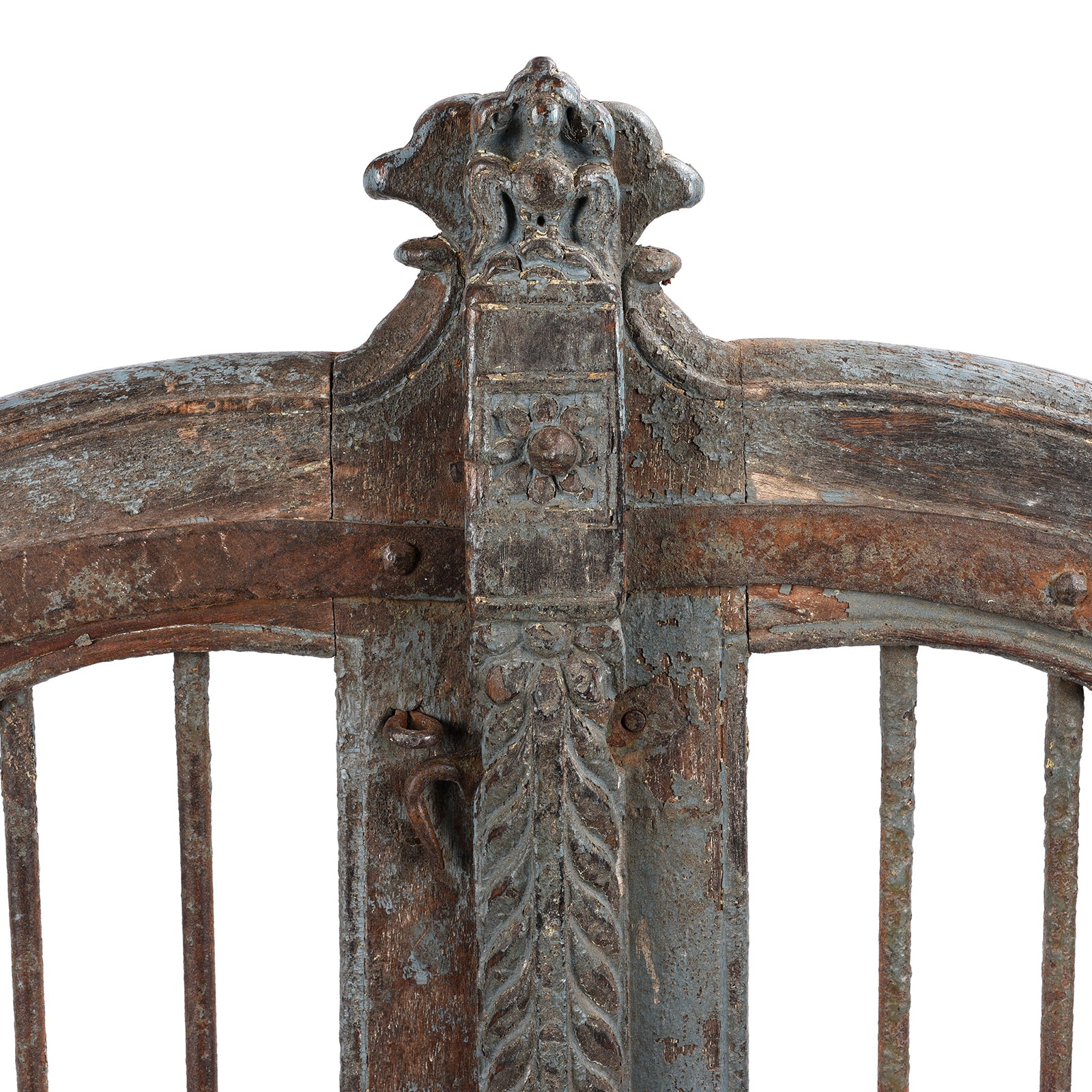 Detail From Antique Teak Dog Gate From Gujarat - 19th Century | Indigo Antiques