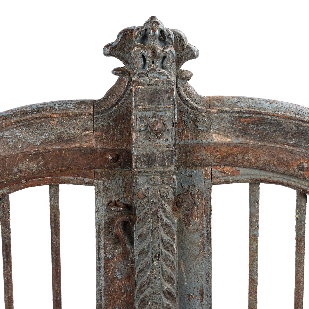 Detail From Antique Teak Dog Gate From Gujarat - 19th Century | Indigo Antiques