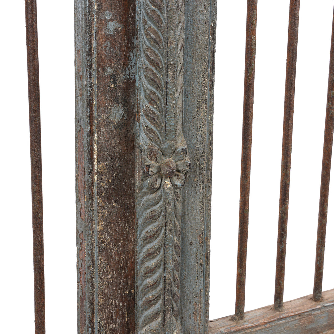 Carving Detail From Antique Teak Dog Gate From Gujarat - 19th Century | Indigo Antiques