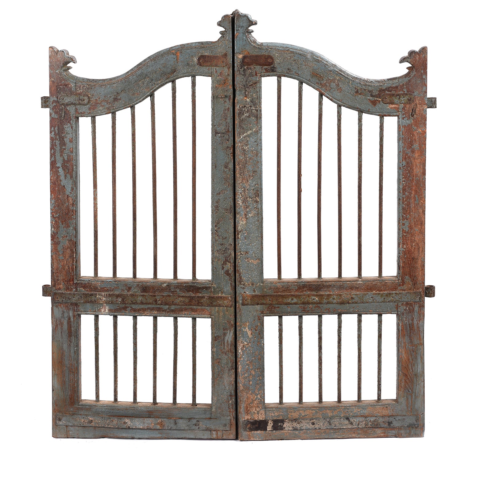 Back Of Antique Teak Dog Gate From Gujarat - 19th Century | Indigo Antiques