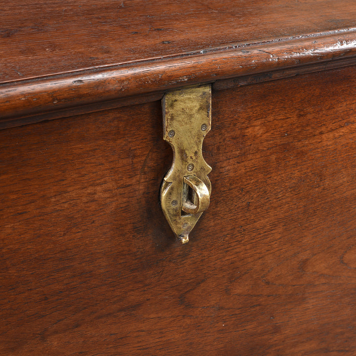 Latch Detail From Antique Brass Bound Teak Chest - 19th Century - From Rajasthan | Indigo Antiques