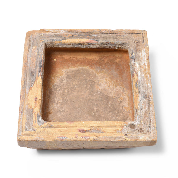 Carved Stone Bird Bath From Jaisalmer - Ca 1920's