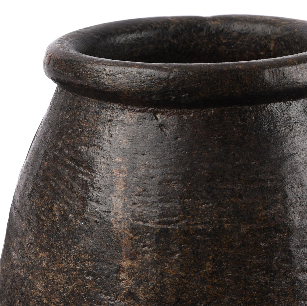 Detail From Vintage Indian Stone Plant Pot - Ca 1920's | Indigo Antiques