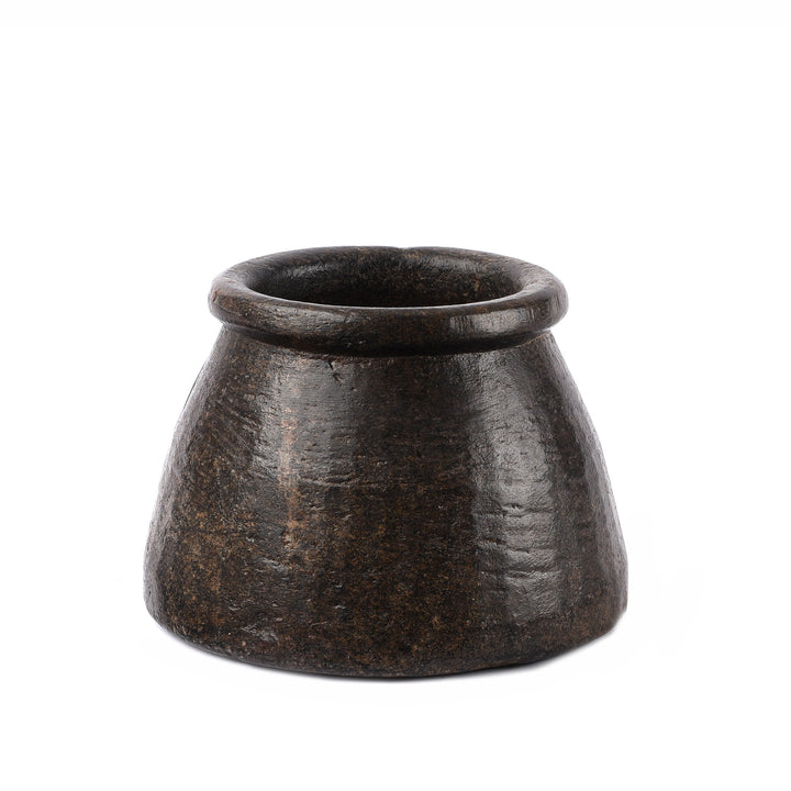 Vintage Indian Stone Plant Pot - Ca 1920's | Indigo Antiques