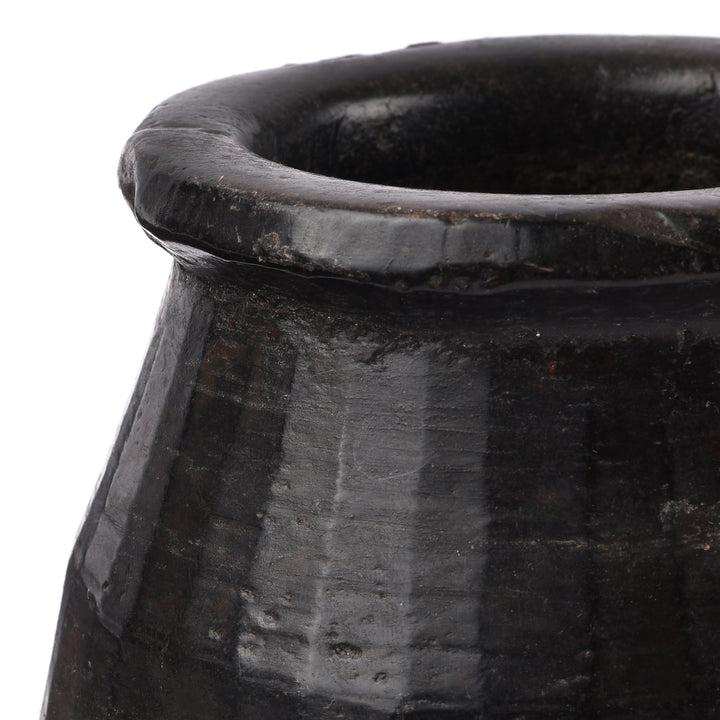 Detail From Vintage Indian Stone Plant Pot - Ca 1920's | Indigo Antiques