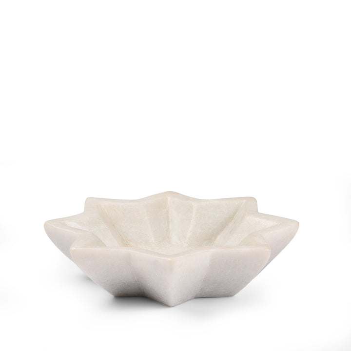 Hand Carved Marble Soap Dish - Star Design | Indigo Antiques