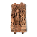 Carved Teak Chariot Carving Of Shiva & Parvati - 18th Century
