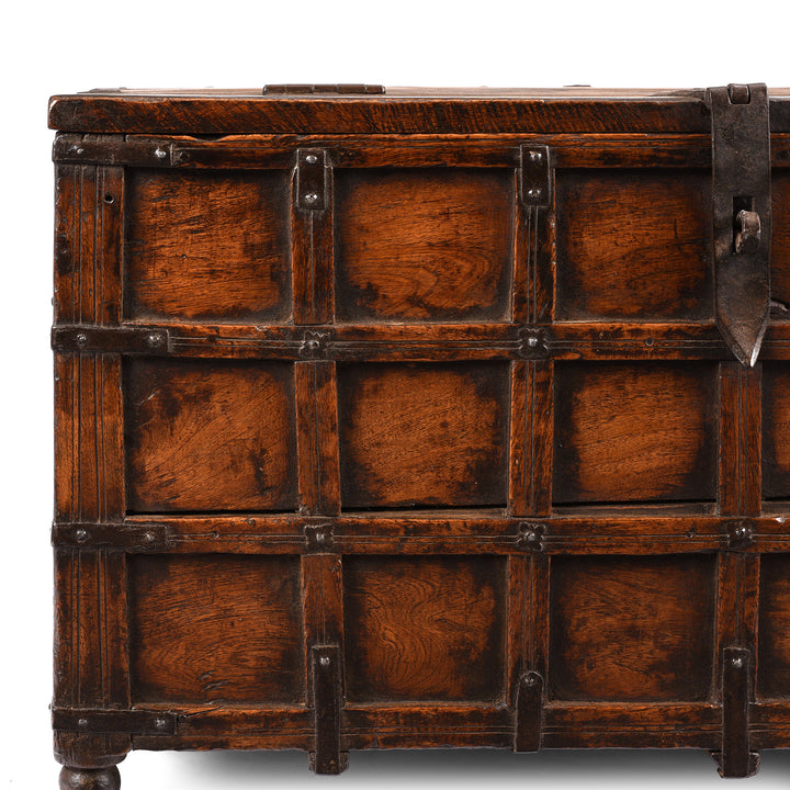 Corner Detail From Antique Stick Box From Jaisalmer - 19th Century | Indigo Antiques