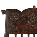 Chip Carved Low Pidha Chair From Shekhawati - 19th Century