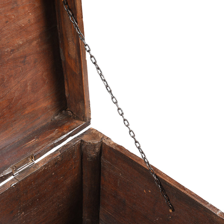 Chain Detail From Antique Indian Chest Of Drawers - With Later Bone Inlay Work Ca 1920 | Indigo Antiques
