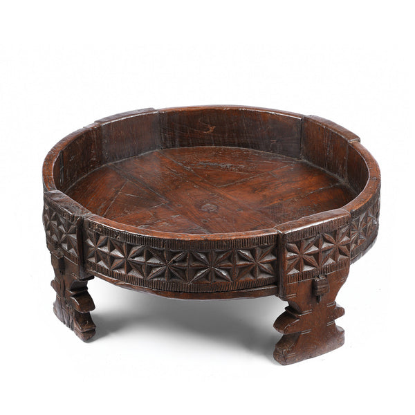 Chakki Coffee Table From Rajasthan - 19th Century
