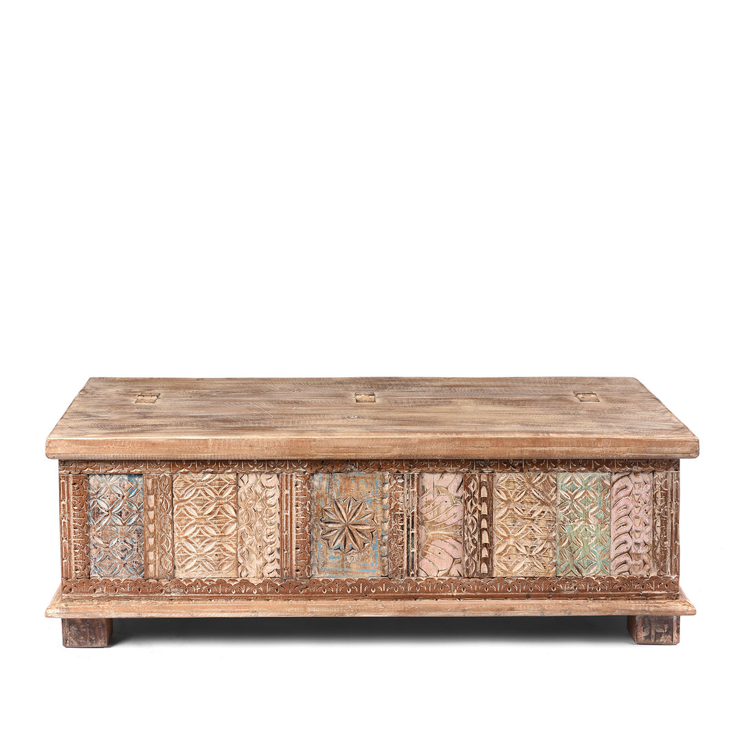 Reclaimed Teakwood Blanket Chest With Painted Finish | Indigo Antiques