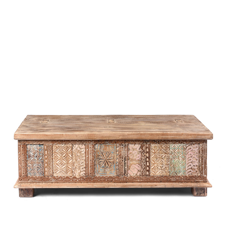 Reclaimed Teakwood Blanket Chest With Painted Finish | Indigo Antiques