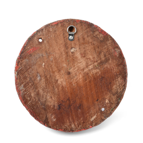 Painted Ceiling Rose From Bikaner - Small - 19thC