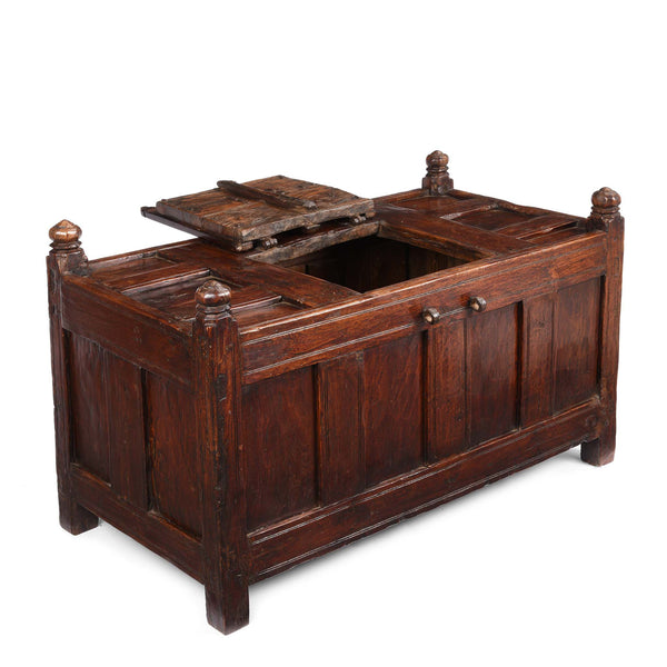 Teak Stick Chest From Banswara Tribal Area - 19thC