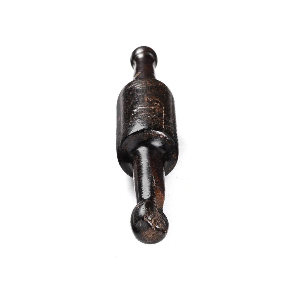 Old Indian Teak Rolling Pin From Rajasthan - Early 20thC | Indigo Antiques