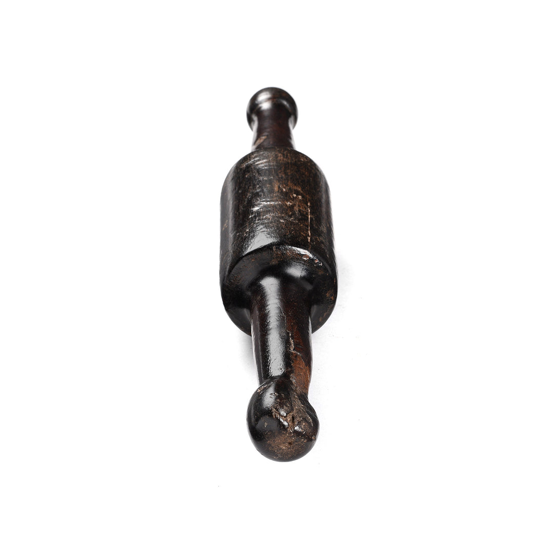 Old Indian Teak Rolling Pin From Rajasthan - Early 20thC | Indigo Antiques