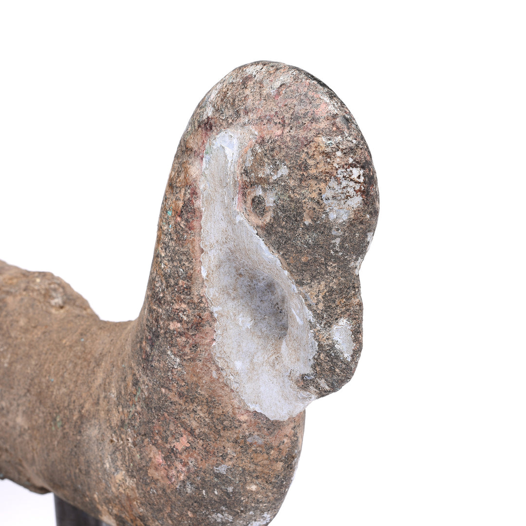 Detail From Stone Parrot Turban Hanger From Dungapur - 19thC | Indigo Antiques
