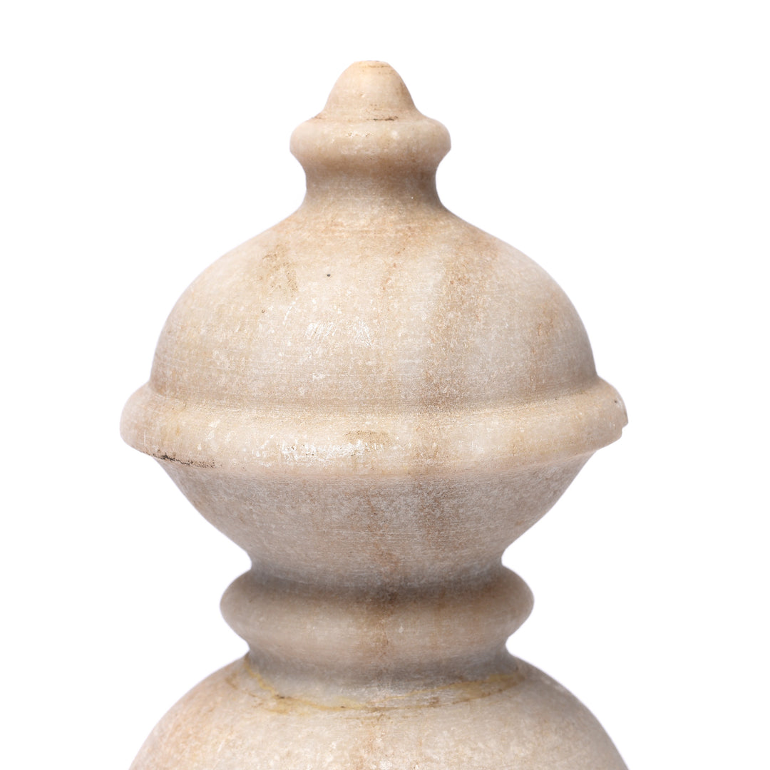 Hand Carved Marble Mughal Style Paperweight | Indigo Antiques