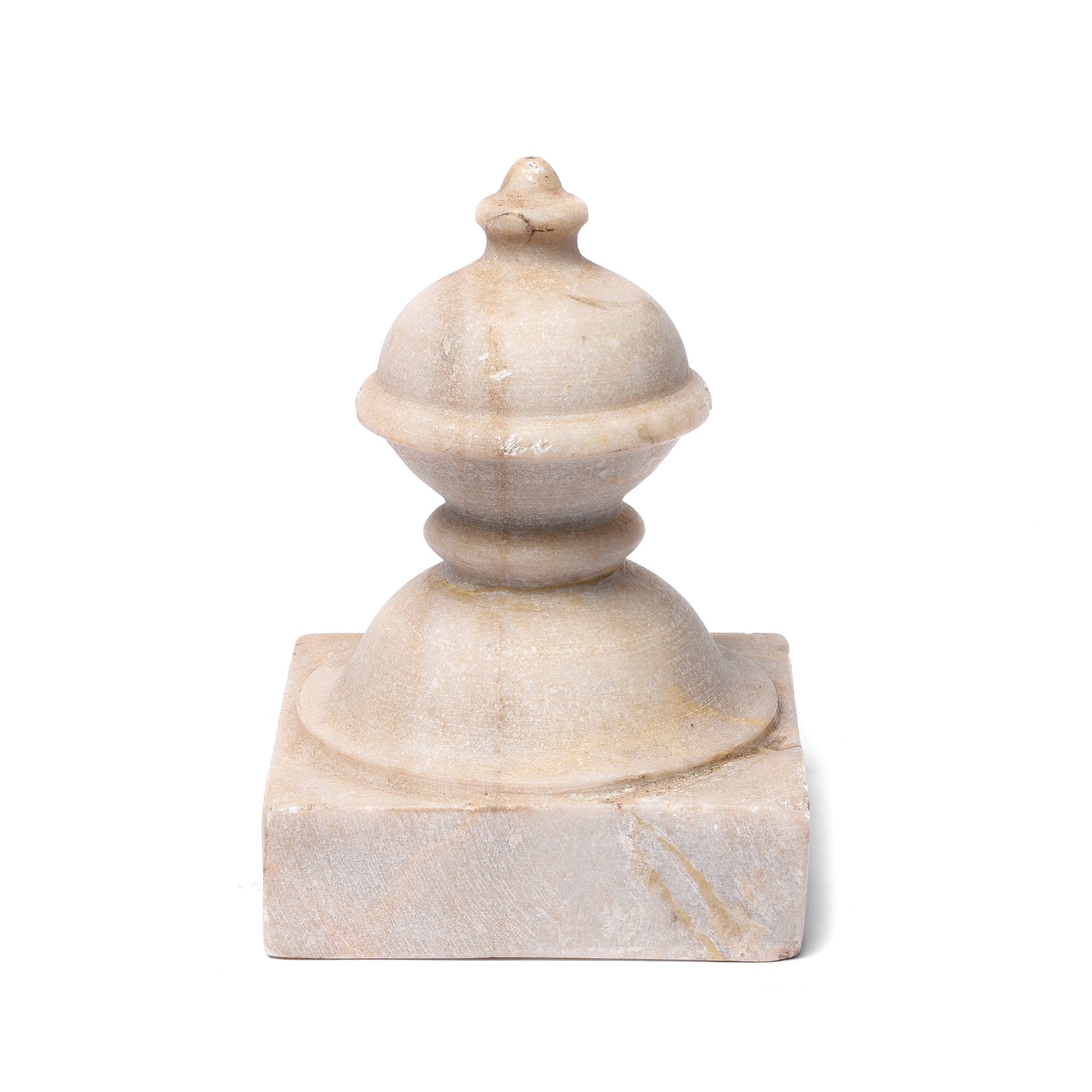 Hand Carved Marble Mughal Style Paperweight | Indigo Antiques