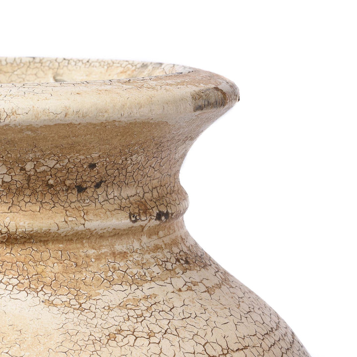 Carving Detail From Vintage Milk Pot From Himachal Pradesh | Indigo Antiques