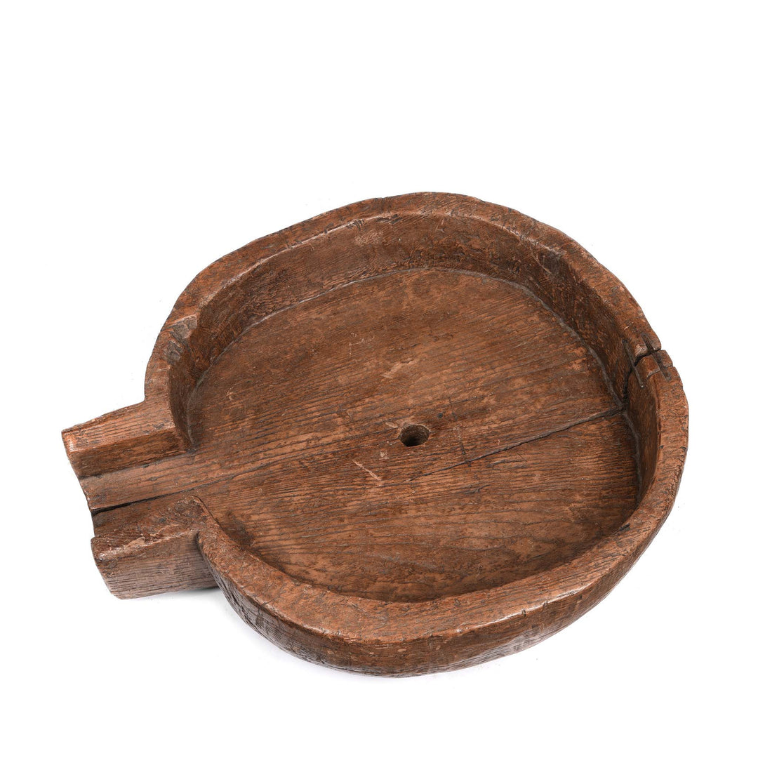Top Down View Of Cedar Rice Bowl From Banswara - 19thC | Indigo Antiques