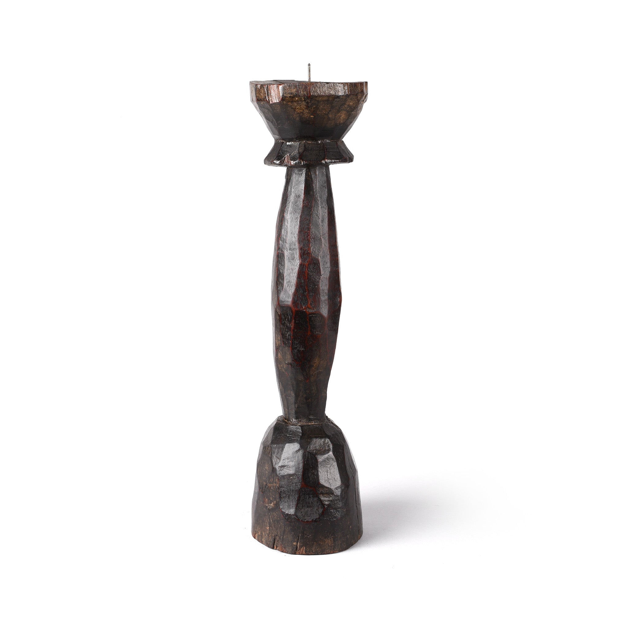 Teak Tribal Candlestick from Banswara - 19thC Teak Tribal Candlestick from Banswara - 19thC