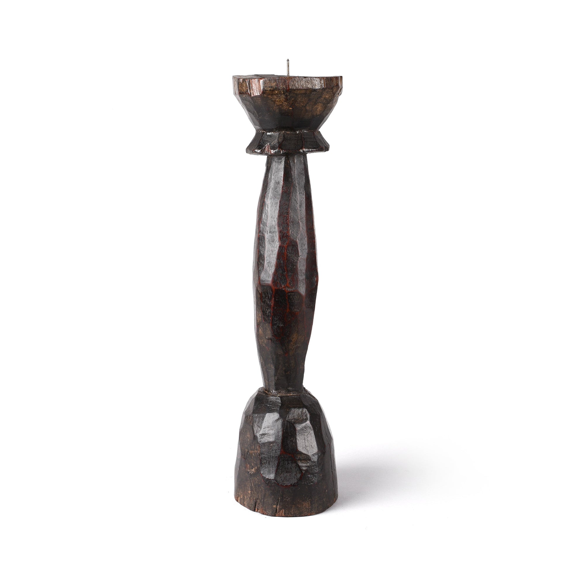 Teak Tribal Candlestick from Banswara - 19thC | Indigo Antiques