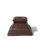 Teak Candle holder Modified From Old Capitol - 19thC - Two Colours