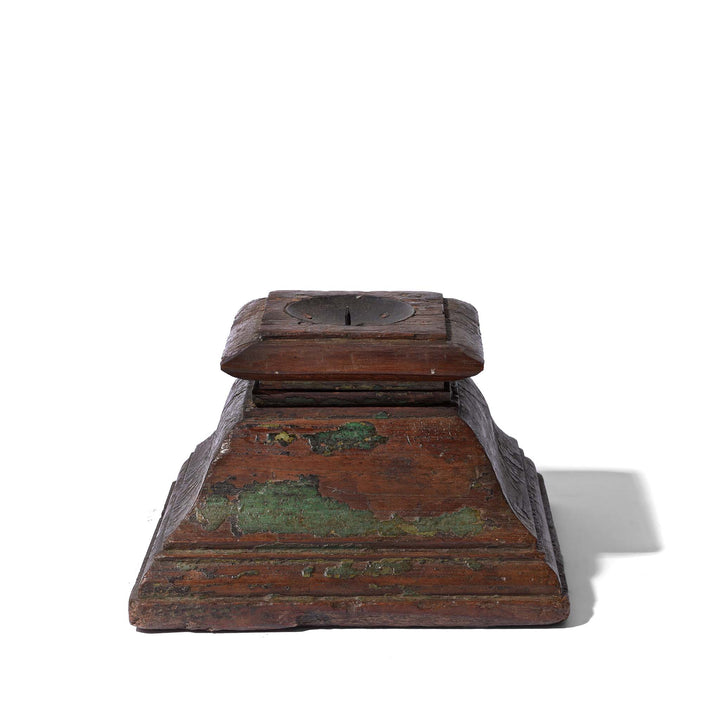 Teak Candle holder Modified From Old Capitol - 19thC : Indigo Antiques : Indigo Antiques
