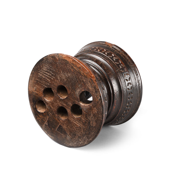 Teakwood Seed Drill From Kerala, South India - 19th Century