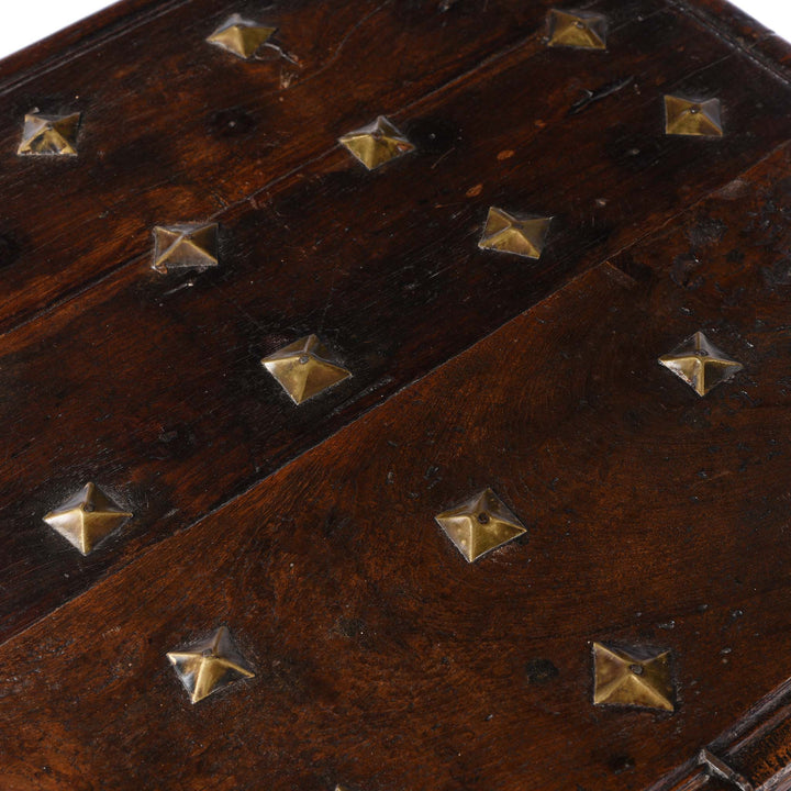 Surface Of Rosewood Jewellery Box With Brass Peacocks - 19thC | Indigo Antiques