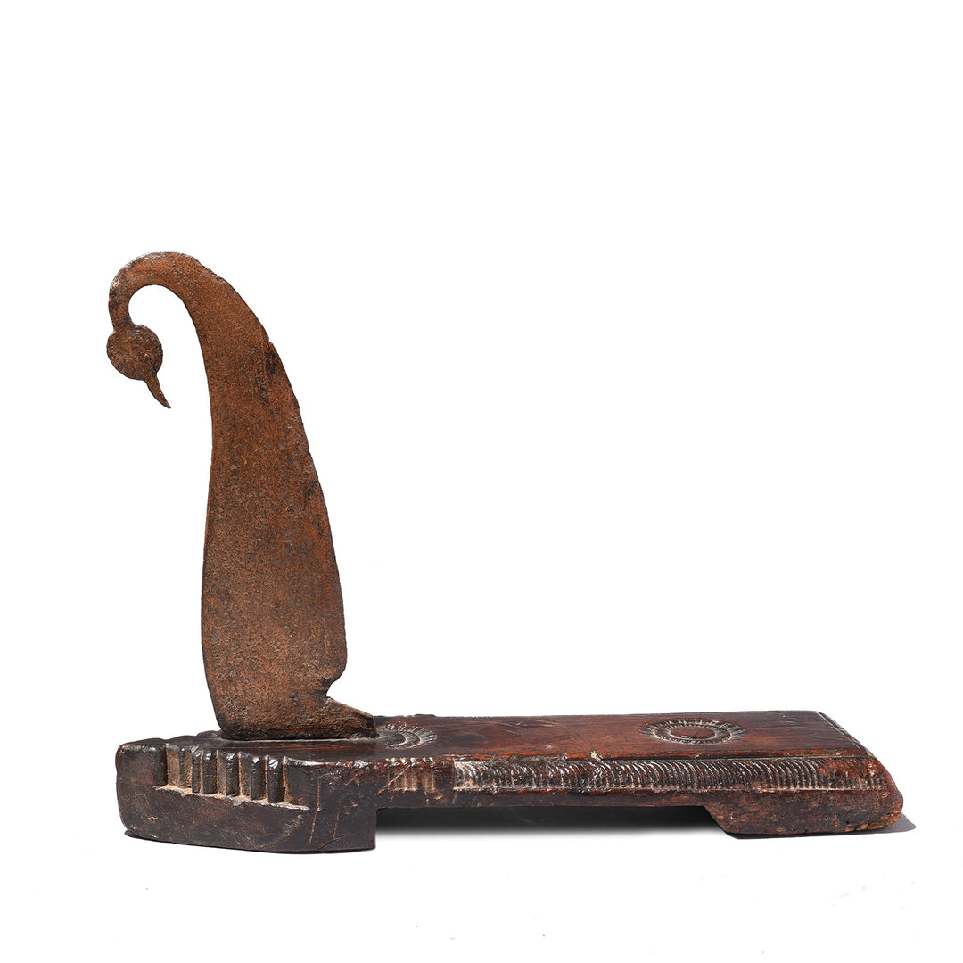 Antique Indian Jackfruit Wood Coconut Grater From Kerala | Indigo Antiques