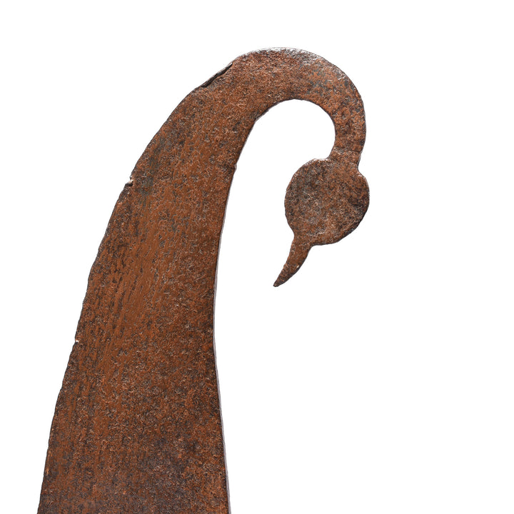 Peacock detail on an Antique Indian Jackfruit Wood Coconut Grater From Kerala | Indigo Antiques