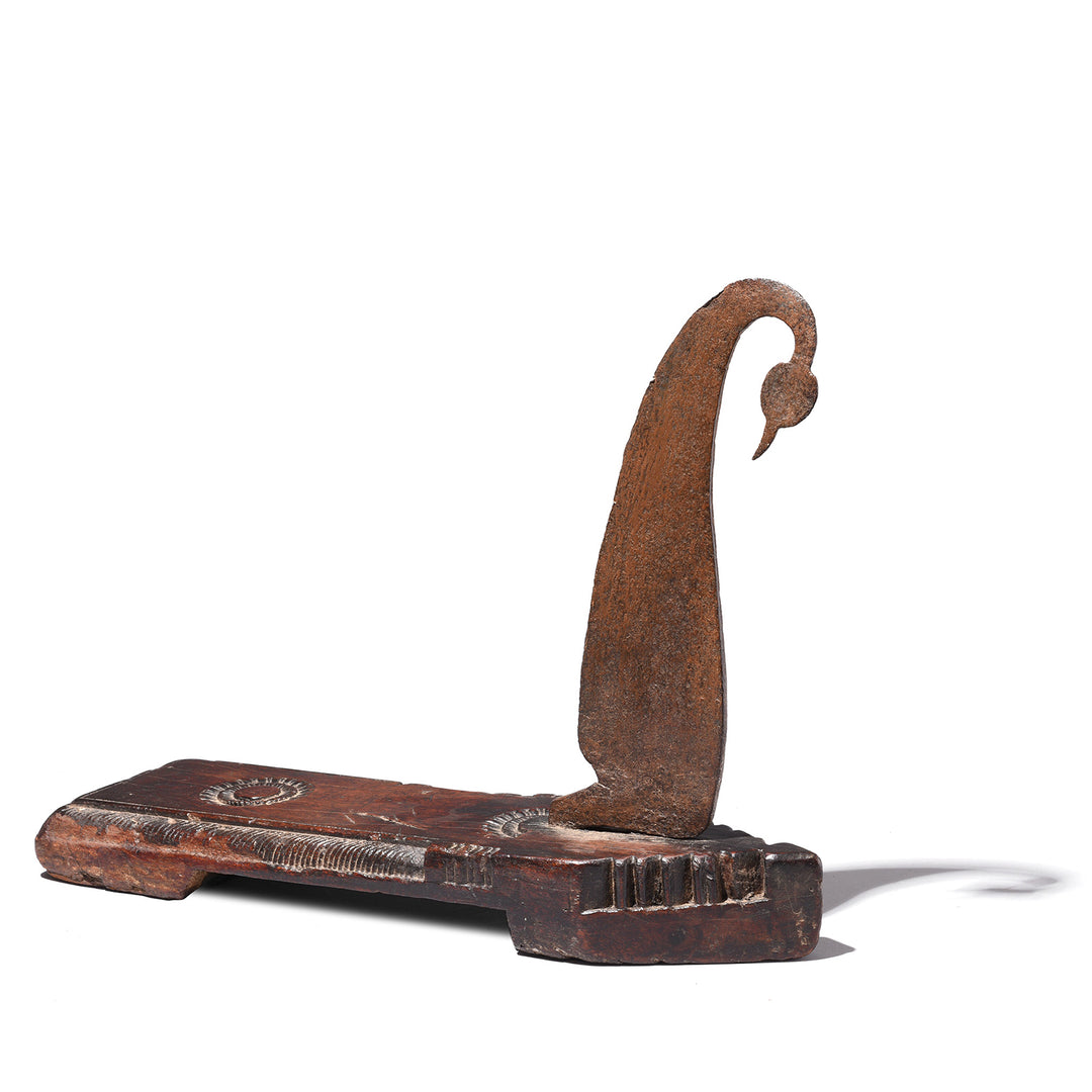Antique Indian Jackfruit Wood Coconut Grater From Kerala | Indigo Antiques