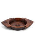 Carved Teak Bowl From Rajasthan - 19thC