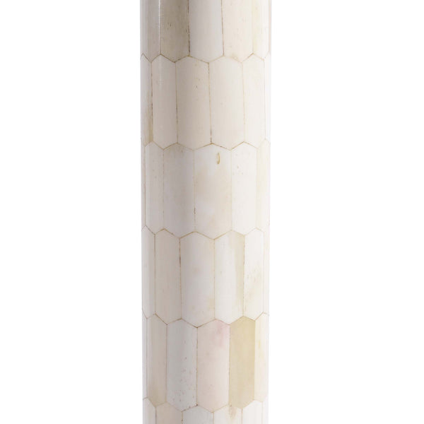 Tall Bone Inlay Pillar Table Lamp
